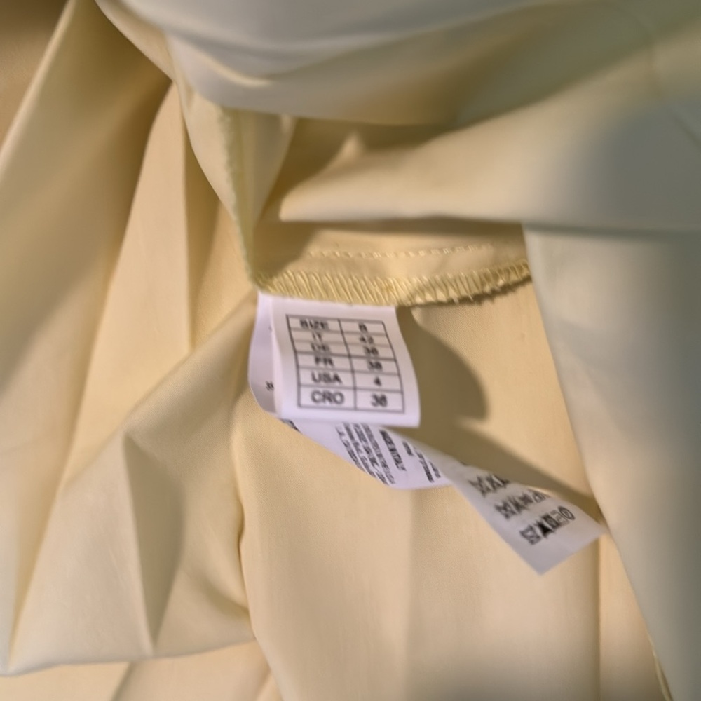 Beatrice B Pleated Yellow Dress - Picture 14 of 15